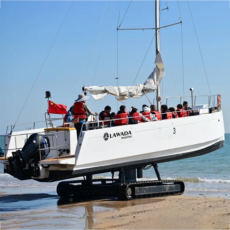 Amfibiese monohull seilboot